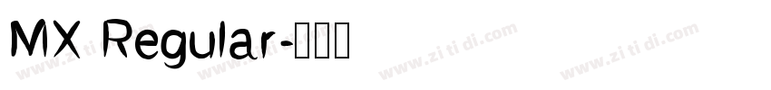 MX Regular字体转换